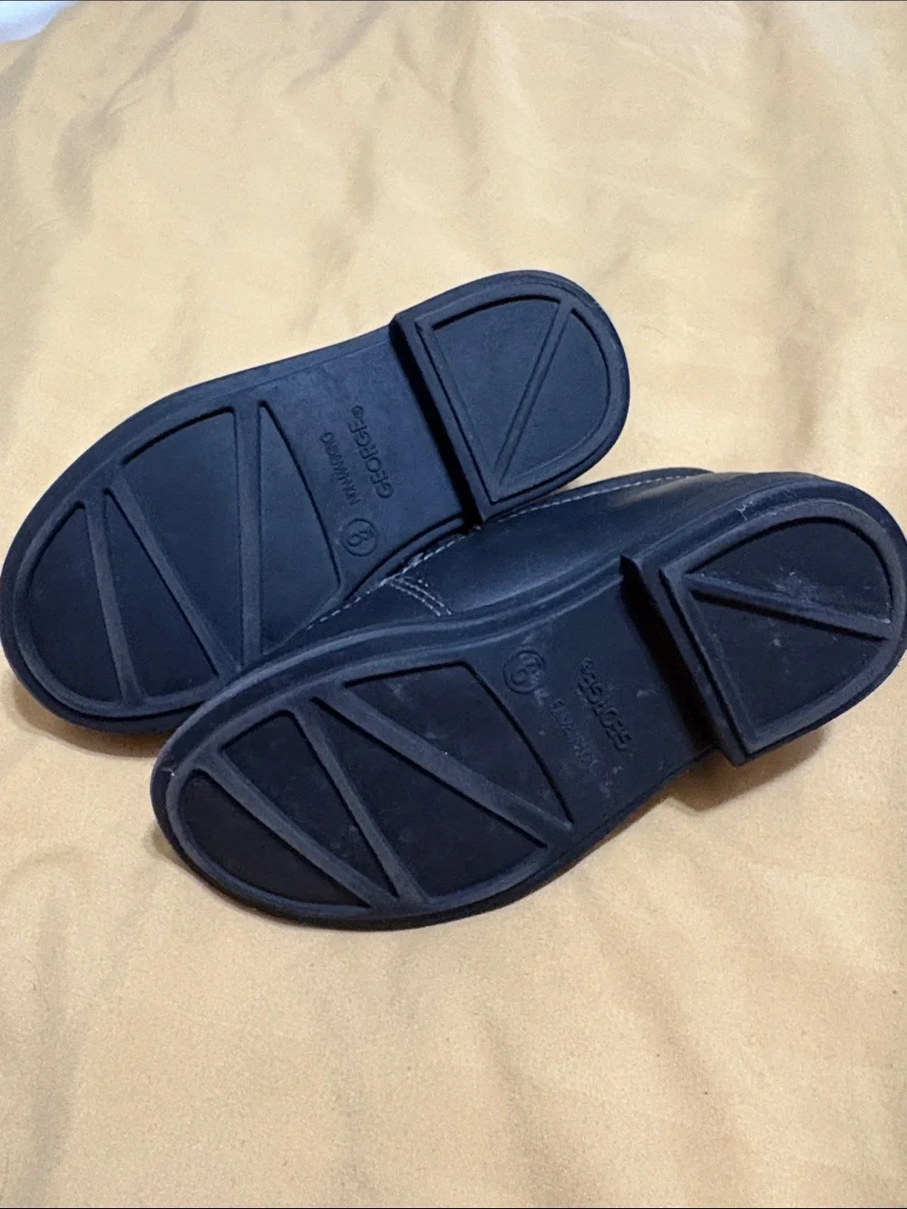 George Little Kids Black Slip-On Dress Loafers